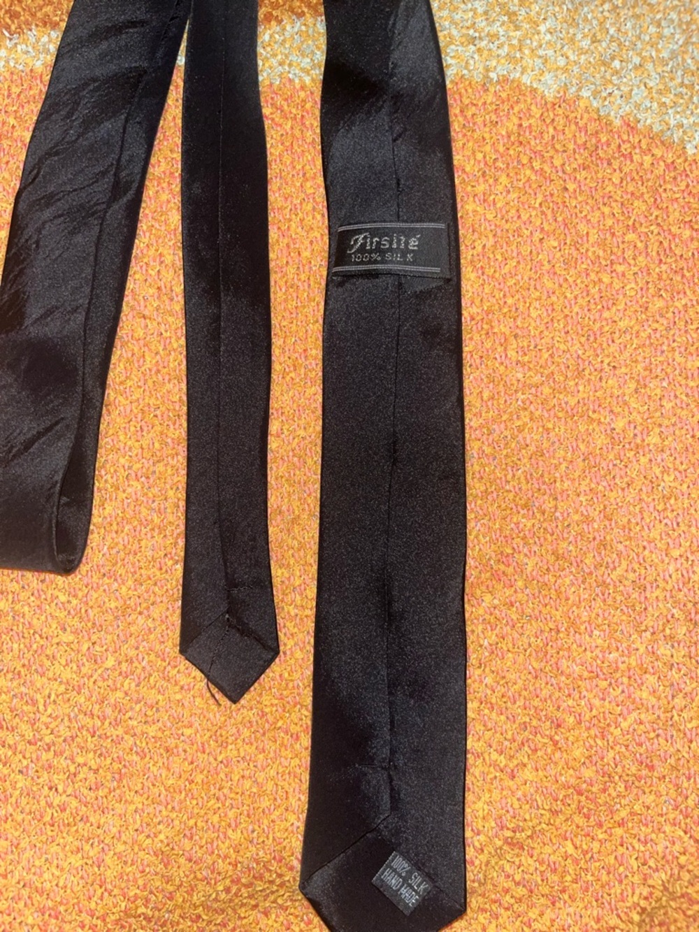 Black Silk Men's Tie